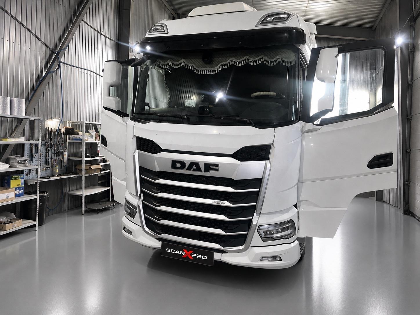 DAF XG_G3/CB: Почему неисправность одной форсунки привела к деградации DPF, перегреву выхлопной системы и ограничению мощности двигателя.
